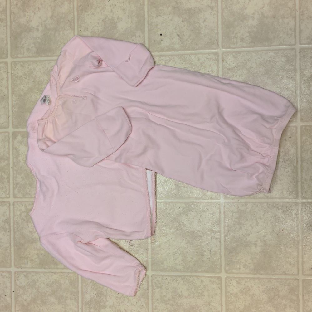 Baby Gap Newborn 3 Month Pink Sleep Pajama with Matching Over Coat
